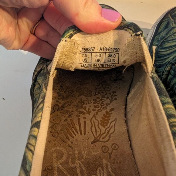 Keds x Rifle Paper Co Monstera Leaf Sneakers - Size 7.5 - Picture 5 of 5